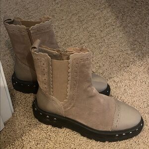 Free people Beige Ankle Boots